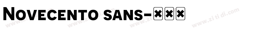 Novecento sans字体转换